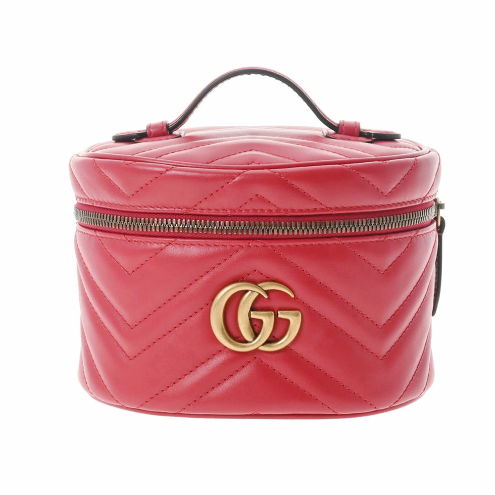 GUCCI GG Marmont DTDCT Backpack Rucksack Daypack Red Leather Bag